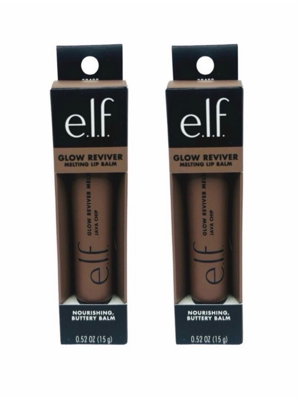 e.l.f. Cosmetics Glow Reviver Melting Lip Balm - Java Chip - 0.52 oz - Set of 2